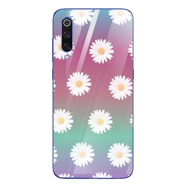 Beautiful Flowers Tempered Glass Phone Case for Xiaomi Mi 9 SE