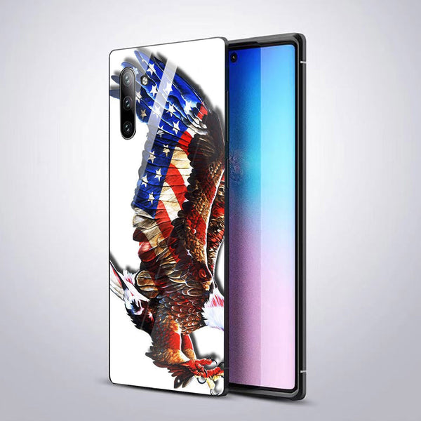 Eagle Tempered Glass Phone Case for Samsung Galaxy Note 10