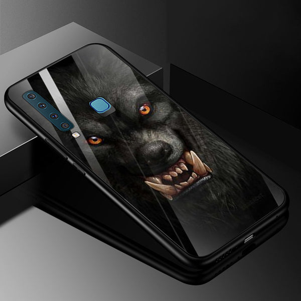 Wolf Eyes Tempered Glass Phone Case for Samsung Galaxy A9 2018