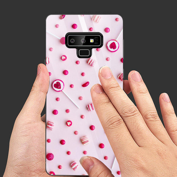 Beautiful Flowers Tempered Glass Phone Case for Samsung Galaxy Note 9