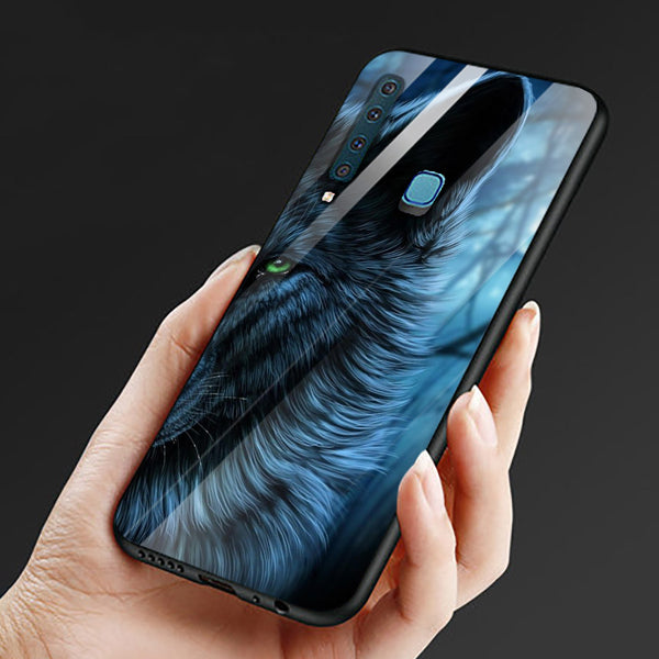 Wolf Eyes Tempered Glass Phone Case for Samsung Galaxy A9 2018