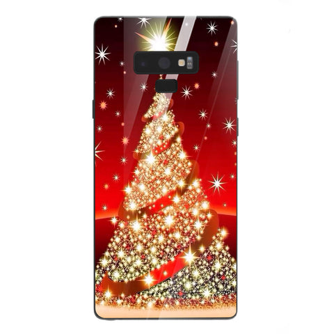 Merry Chrismas Tempered Glass Phone Case for Samsung Galaxy Note 9