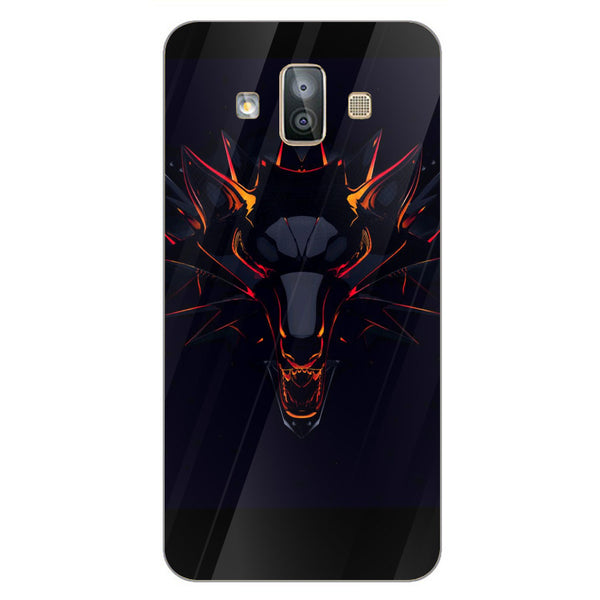 Wolf Eyes Tempered Glass Phone Case for Samsung Galaxy J7 Duo