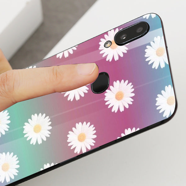 Beautiful Flowers Tempered Glass Phone Case for Samsung Galaxy A10S