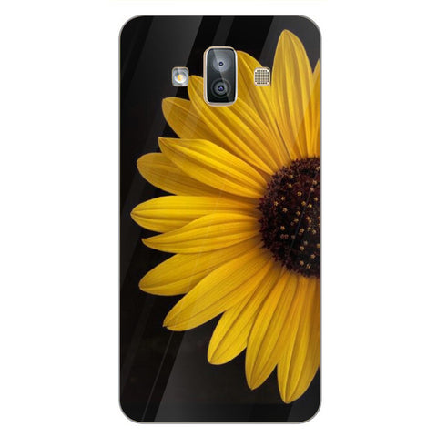 Beautiful Flowers Tempered Glass Phone Case for Samsung Galaxy J7 Duo