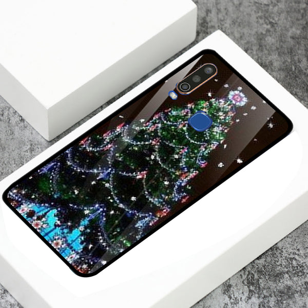 Merry Chrismas Tempered Glass Phone Case for Vivo Y15