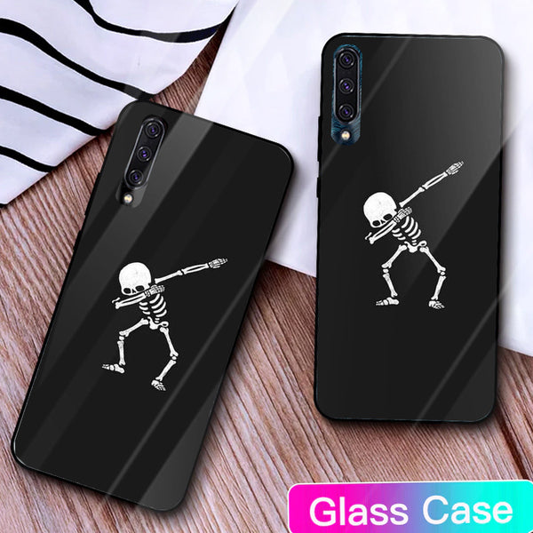 Halloween Skull Tempered Glass Phone Case for Samsung Galaxy A50