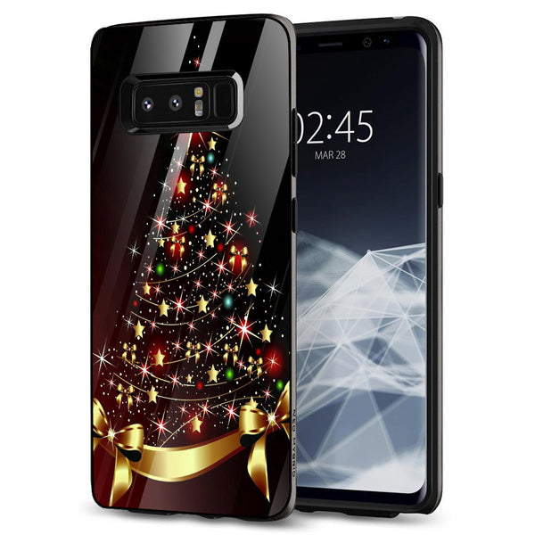 Merry Chrismas Tempered Glass Phone Case for Samsung Galaxy Note 8