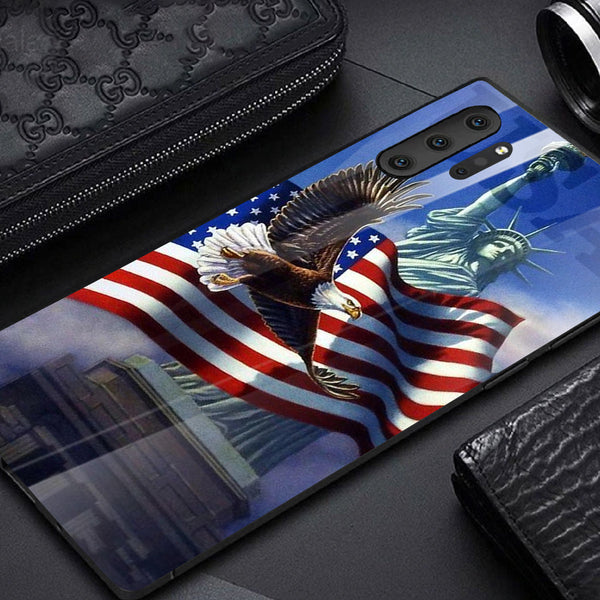 Eagle Tempered Glass Phone Case for Samsung Galaxy Note 10 Plus