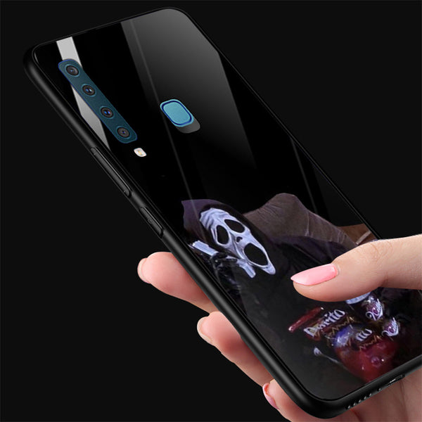 Halloween Skull Tempered Glass Phone Case for Samsung Galaxy A9 2018
