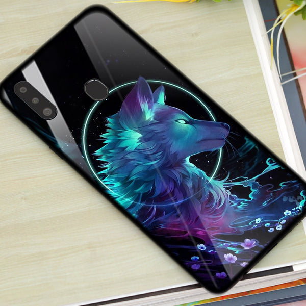 Wolf Eyes Tempered Glass Phone Case for Samsung