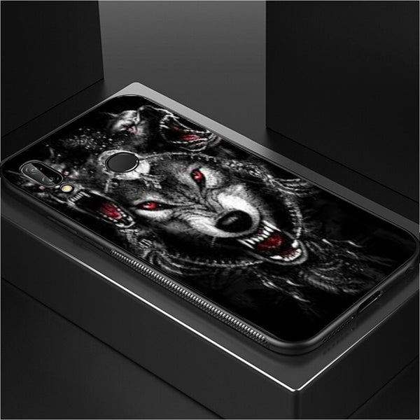 Wolf Eyes Tempered Glass Phone Case for Samsung Galaxy A30