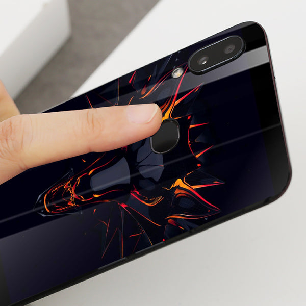 Wolf Eyes Tempered Glass Phone Case for Samsung Galaxy A10S