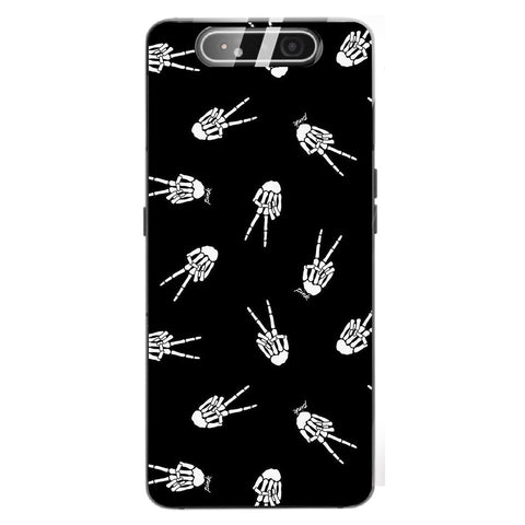 Halloween Skull Tempered Glass Phone Case for Samsung Galaxy A80
