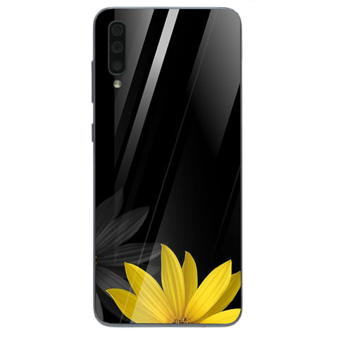 Beautiful Flowers Tempered Glass Phone Case for Samsung Galaxy A70