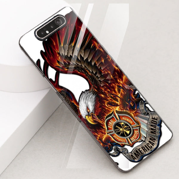Eagle Tempered Glass Phone Case for Samsung Galaxy A80