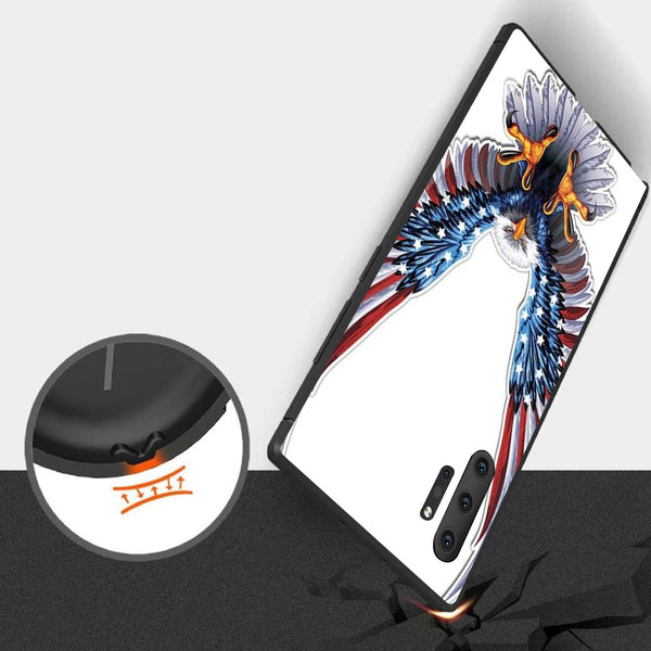 Eagle Tempered Glass Phone Case for Samsung Galaxy Note 10 Plus