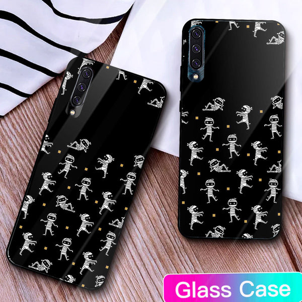 Halloween Skull Tempered Glass Phone Case for Samsung Galaxy A50