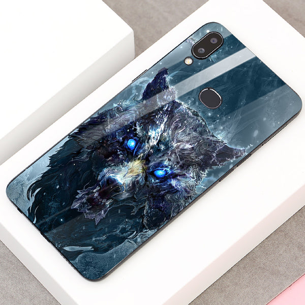 Wolf Eyes Tempered Glass Phone Case for Samsung Galaxy A10S