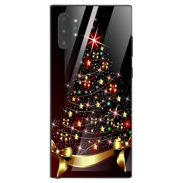 Merry Chrismas Tempered Glass Phone Case for Samsung Galaxy Note 10 Plus