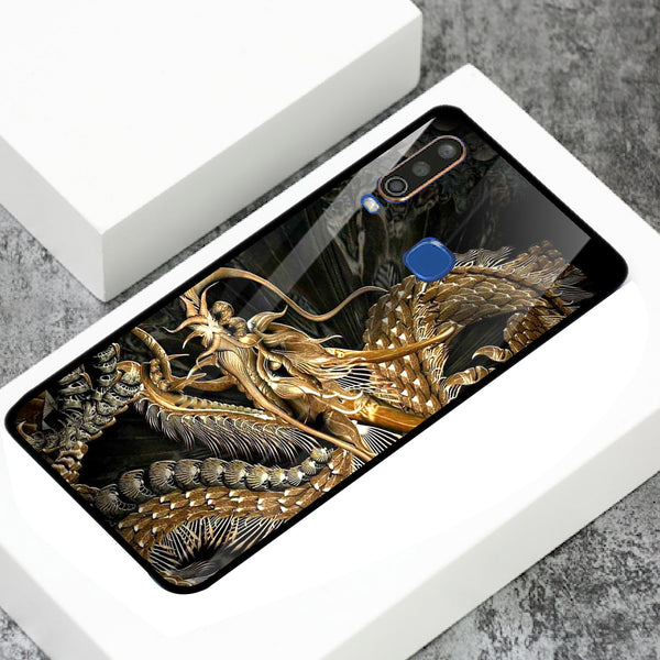 Dragon Tempered Glass Phone Case for Vivo Y17