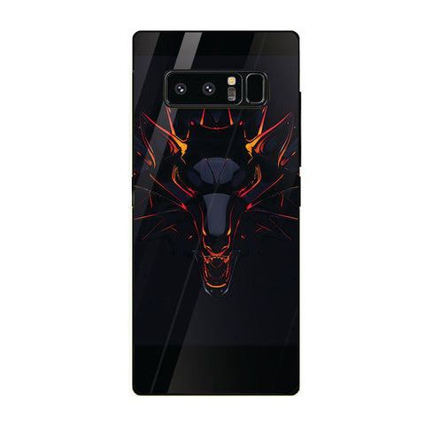 Wolf Eyes Tempered Glass Phone Case for Samsung Galaxy Note 8