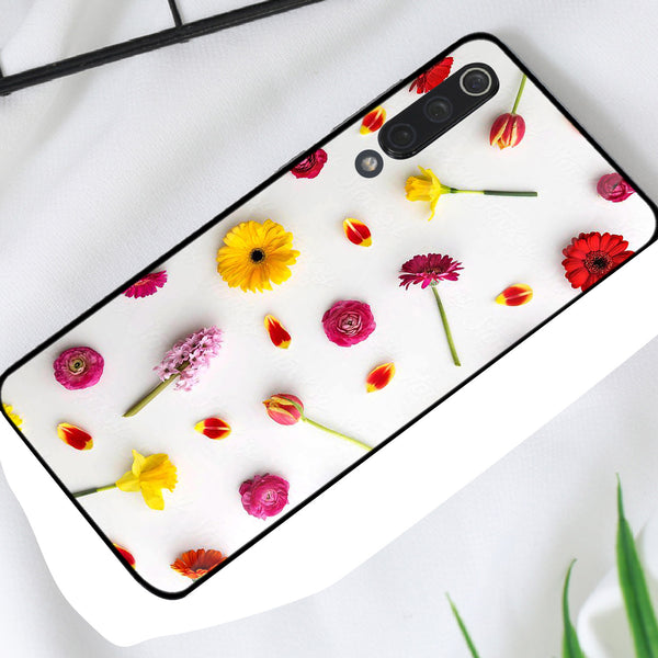 Beautiful Flowers Tempered Glass Phone Case for Xiaomi Mi 9 SE
