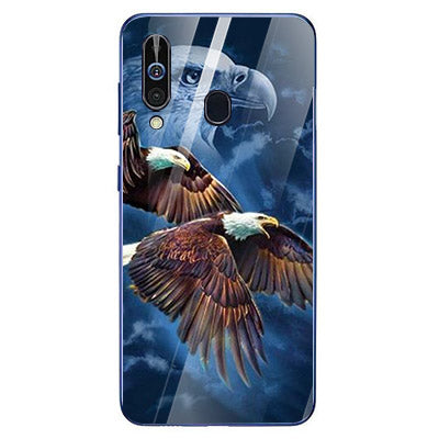 Eagle Tempered Glass Phone Case for Samsung Galaxy A60