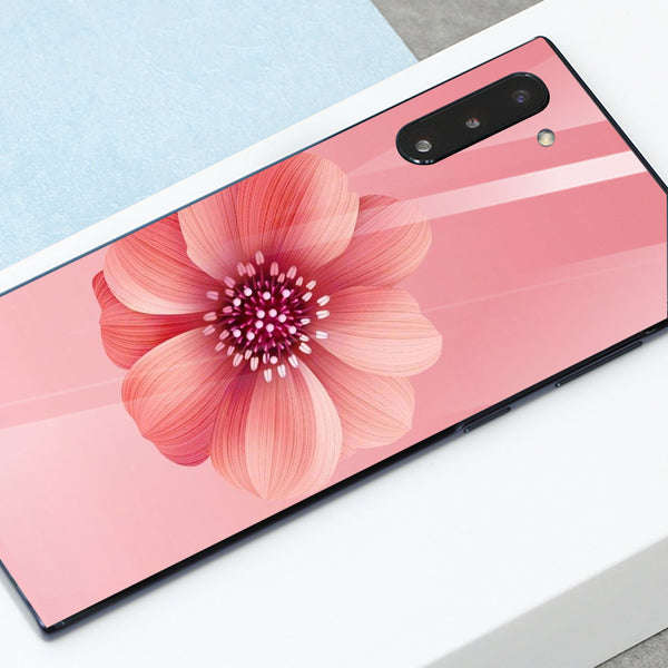 Beautiful Flowers Tempered Glass Phone Case for Samsung Galaxy Note 10
