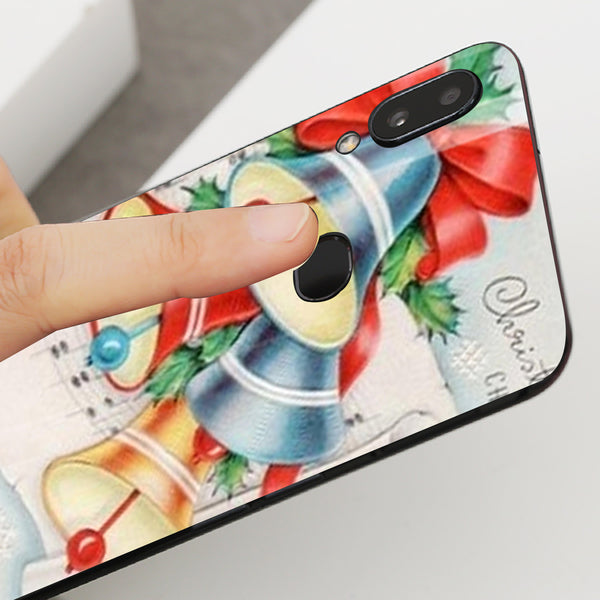 Merry Chrismas Tempered Glass Phone Case for Samsung Galaxy A10S