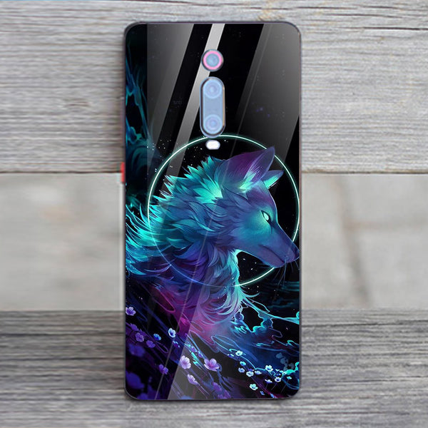 Wolf Eyes Tempered Glass Phone Case for Xiaomi Redmi K20 Pro
