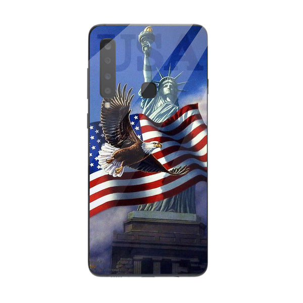 Eagle Tempered Glass Phone Case for Samsung Galaxy A9 2018