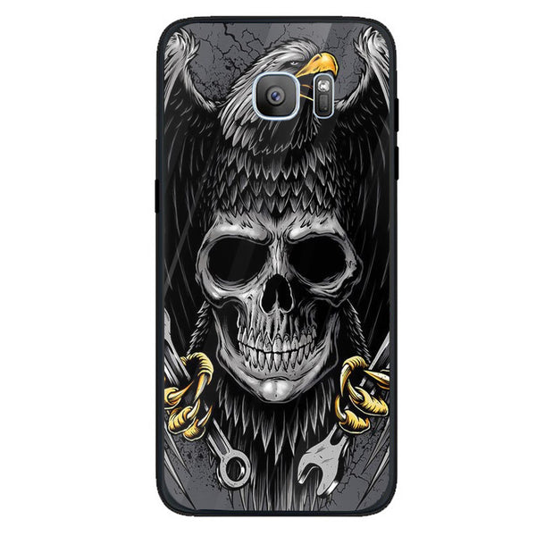 Eagle Tempered Glass Phone Case for Samsung Galaxy S7 Edge