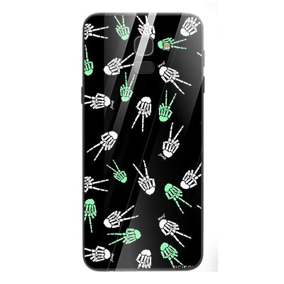 Halloween Skull Tempered Glass Phone Case for Samsung Galaxy J6 2018