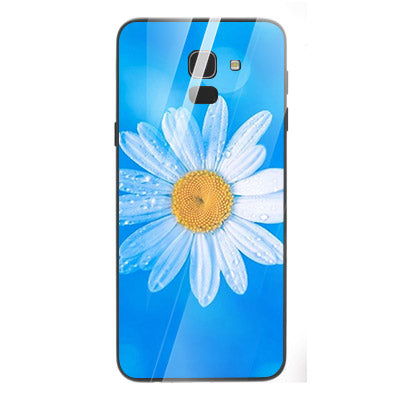 Beautiful Flowers Tempered Glass Phone Case for Samsung Galaxy J6 2018
