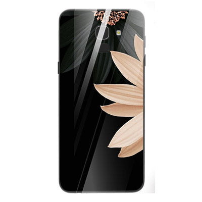 Beautiful Flowers Tempered Glass Phone Case for Samsung Galaxy J6 2018
