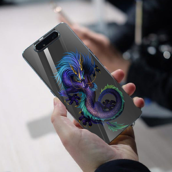 Dragon Tempered Glass Phone Case for Samsung Galaxy A80