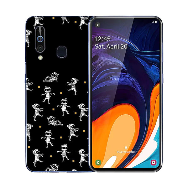 Halloween Skull Tempered Glass Phone Case for Samsung Galaxy A60