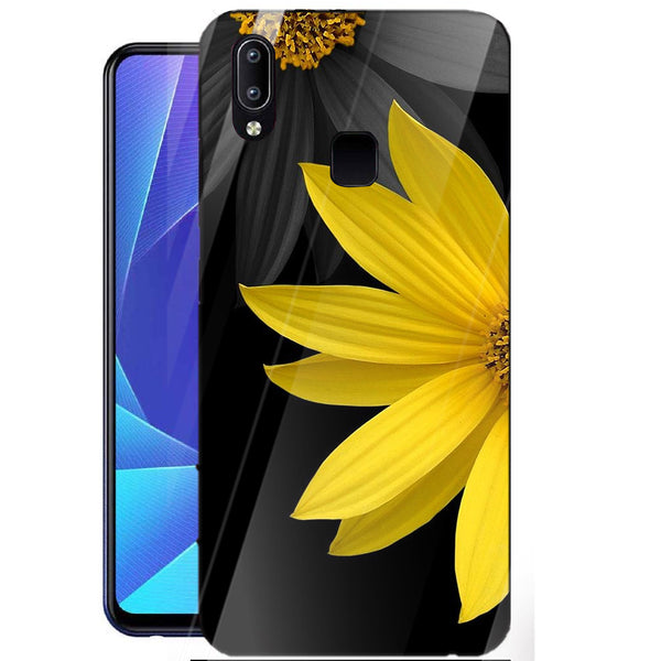 Beautiful Flowers Tempered Glass Phone Case for Vivo Y91