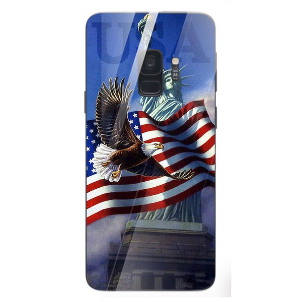 Eagle Tempered Glass Phone Case for Samsung Galaxy S9