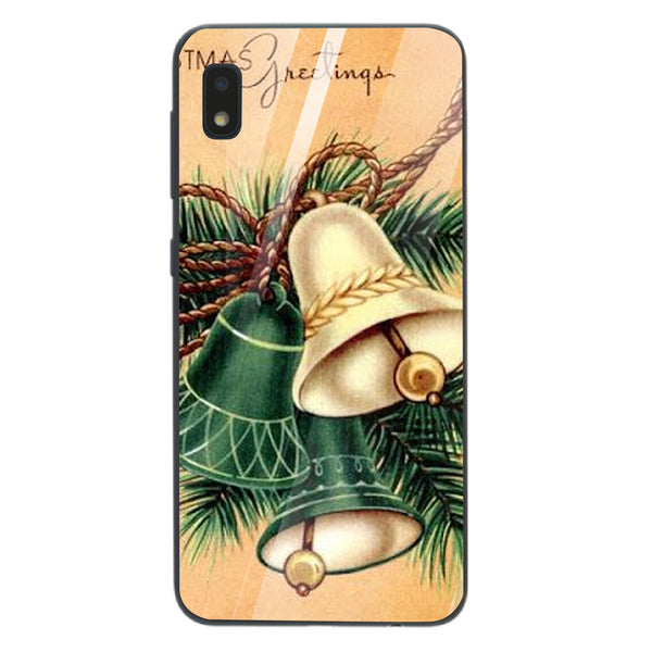 Merry Chrismas Tempered Glass Phone Case for Samsung Galaxy A10
