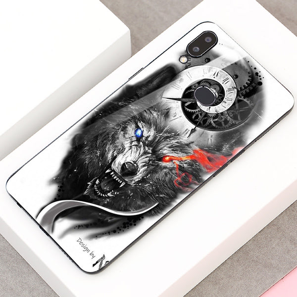 Wolf Eyes Tempered Glass Phone Case for Samsung Galaxy A10S