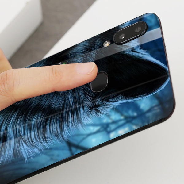 Wolf Eyes Tempered Glass Phone Case for Samsung Galaxy A10S