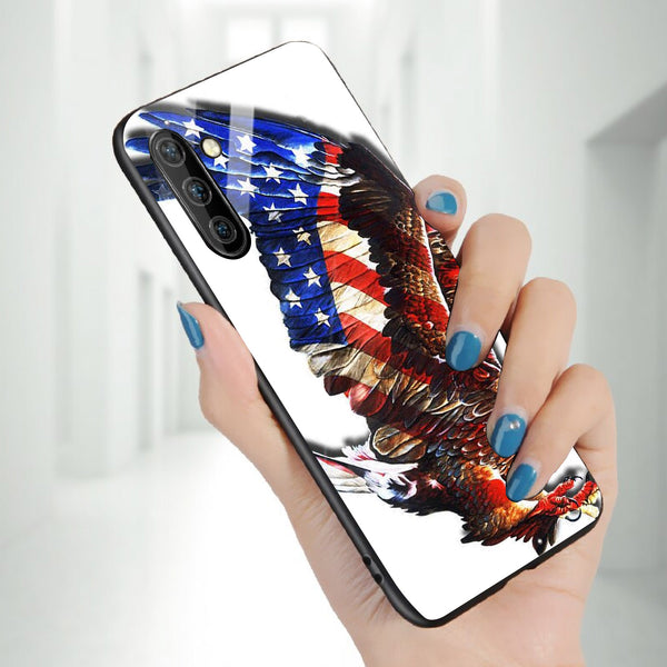 Eagle Tempered Glass Phone Case for Samsung Galaxy Note 10