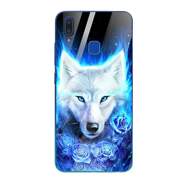 Wolf Eyes Tempered Glass Phone Case for Vivo Y95