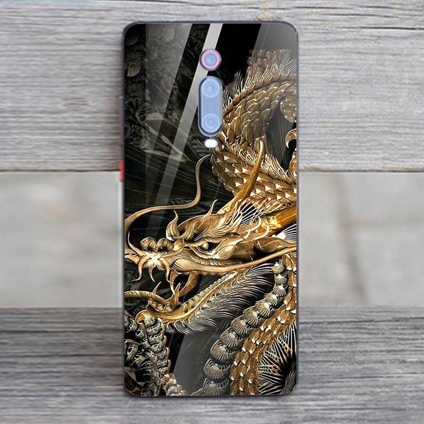 Dragon Tempered Glass Phone Case for Xiaomi Redmi K20