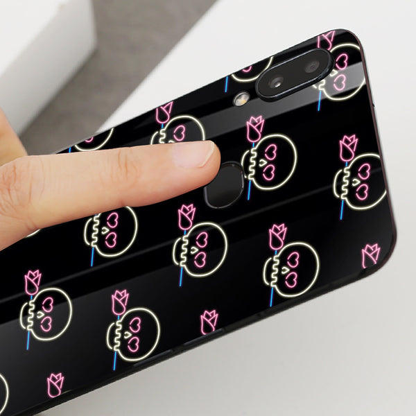 Halloween Skull Tempered Glass Phone Case for Samsung Galaxy A10S