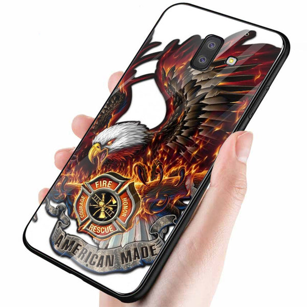 Eagle Tempered Glass Phone Case for Samsung Galaxy J6 Plus