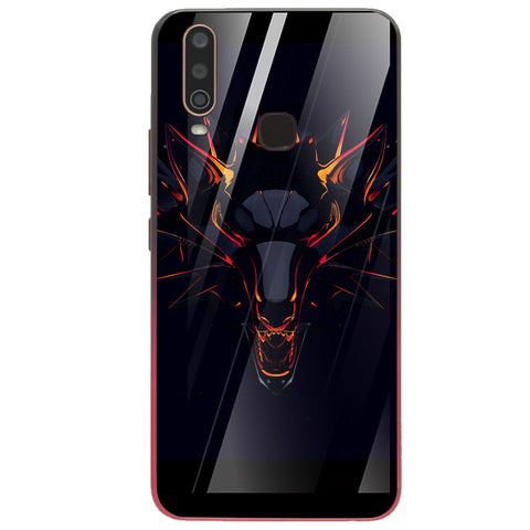 Wolf Eyes Tempered Glass Phone Case for Vivo Y17