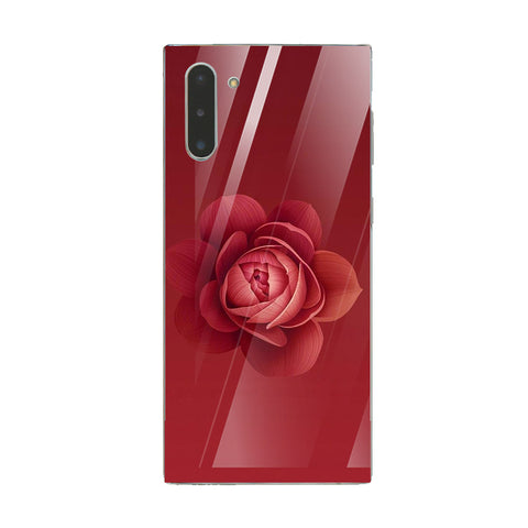 Beautiful Flowers Tempered Glass Phone Case for Samsung Galaxy Note 10